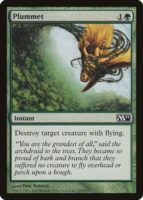 Plummet card from Magic 2011 (M11)
