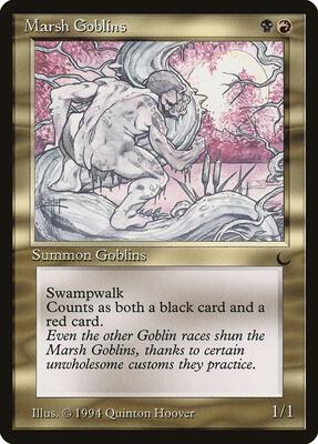 Marsh Goblins card from The Dark