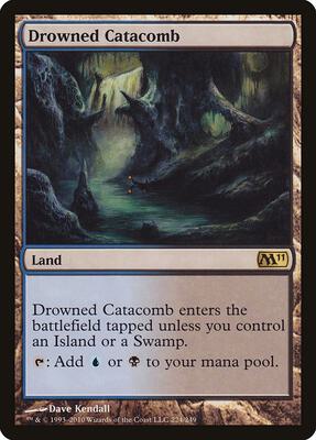 Drowned Catacomb card from Magic 2011 (M11)