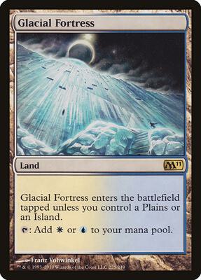 Glacial Fortress card from Magic 2011 (M11)