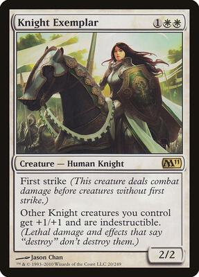Knight Exemplar card from Magic 2011 (M11)