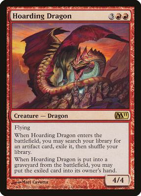 Hoarding Dragon card from Magic 2011 (M11)
