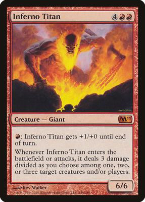 Inferno Titan card from Magic 2011 (M11)