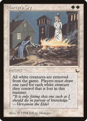 Martyr's Cry card from The Dark