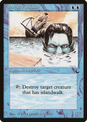 Merfolk Assassin card from The Dark