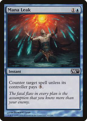 Mana Leak card from Magic 2011 (M11)