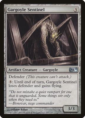 Gargoyle Sentinel card from Magic 2011 (M11)
