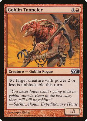 Goblin Tunneler card from Magic 2011 (M11)