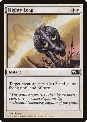 Mighty Leap card from Magic 2011 (M11)