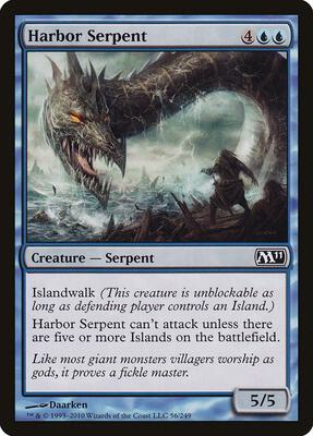 Harbor Serpent card from Magic 2011 (M11)