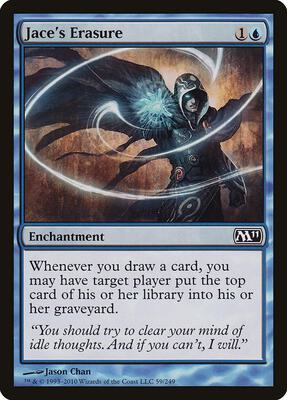 Jace's Erasure card from Magic 2011 (M11)