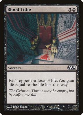 Blood Tithe card from Magic 2011 (M11)