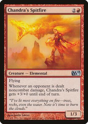 Chandra's Spitfire card from Magic 2011 (M11)