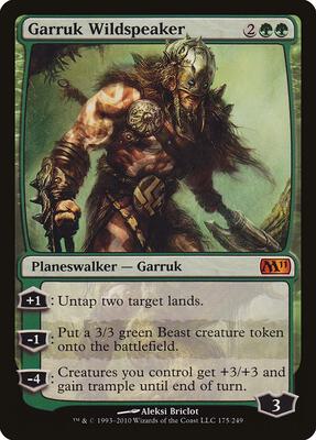 Garruk Wildspeaker card from Magic 2011 (M11)