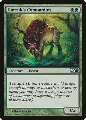Garruk's Companion card from Magic 2011 (M11)