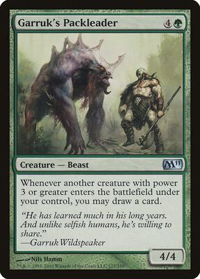 Garruk's Packleader card from Magic 2011 (M11)