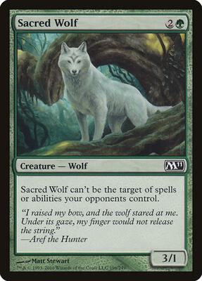 Sacred Wolf card from Magic 2011 (M11)