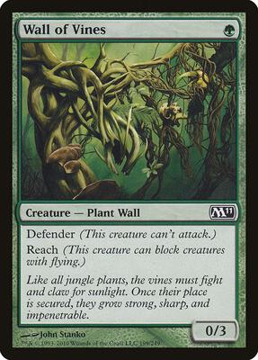 Wall of Vines card from Magic 2011 (M11)