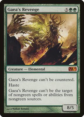 Gaea's Revenge card from Magic 2011 (M11)