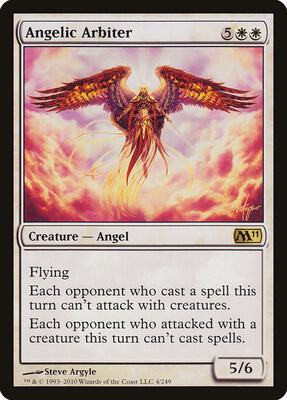 Angelic Arbiter card from Magic 2011 (M11)