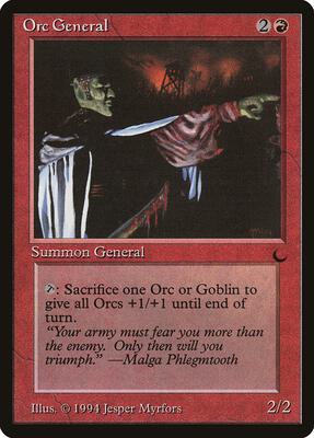 Orc General card from The Dark