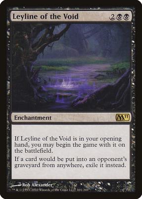 Leyline of the Void card from Magic 2011 (M11)
