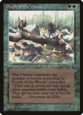 People of the Woods card from The Dark