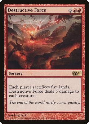 Destructive Force card from Magic 2011 (M11)