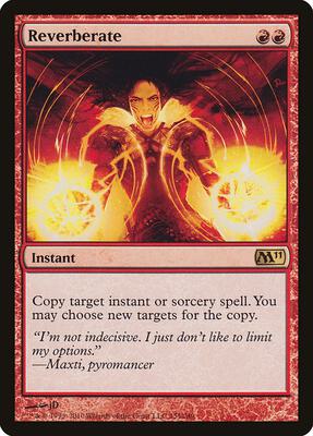 Reverberate card from Magic 2011 (M11)