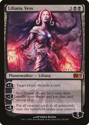 Liliana Vess card from Magic 2011 (M11)