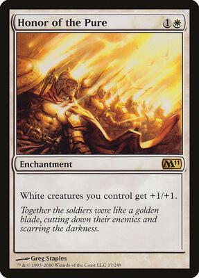 Honor of the Pure card from Magic 2011 (M11)