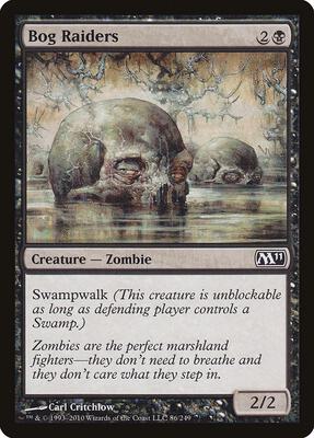 Bog Raiders card from Magic 2011 (M11)