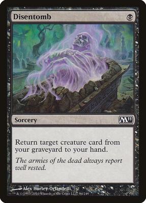 Disentomb card from Magic 2011 (M11)