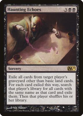 Haunting Echoes card from Magic 2011 (M11)