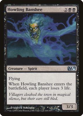 Howling Banshee card from Magic 2011 (M11)