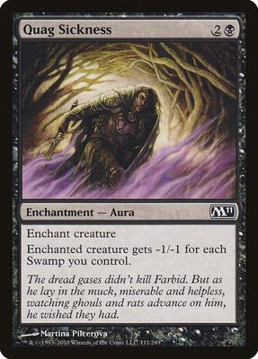 Quag Sickness card from Magic 2011 (M11)