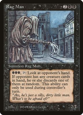 Rag Man card from The Dark