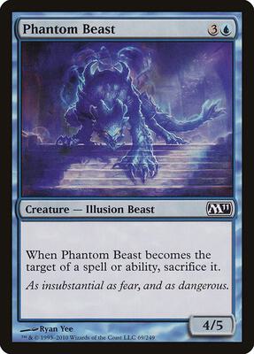 Phantom Beast card from Magic 2011 (M11)