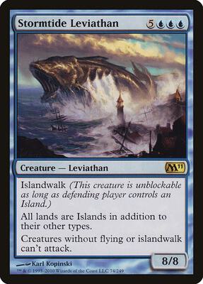 Stormtide Leviathan card from Magic 2011 (M11)