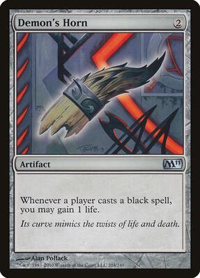 Demon's Horn card from Magic 2011 (M11)