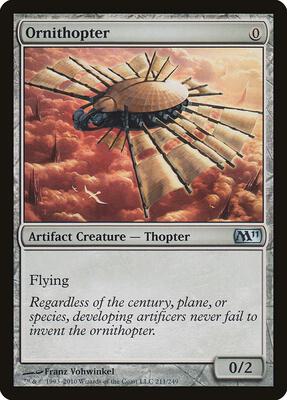 Ornithopter card from Magic 2011 (M11)