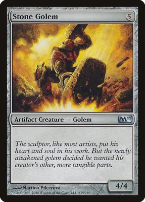 Stone Golem card from Magic 2011 (M11)
