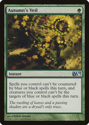 Autumn's Veil card from Magic 2011 (M11)