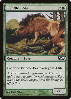 Brindle Boar card from Magic 2011 (M11)