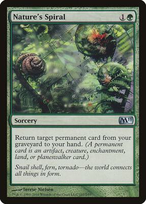 Nature's Spiral card from Magic 2011 (M11)
