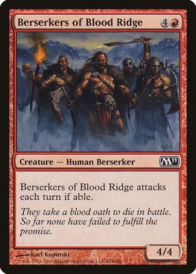 Berserkers of Blood Ridge card from Magic 2011 (M11)