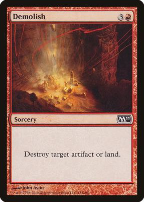 Demolish card from Magic 2011 (M11)