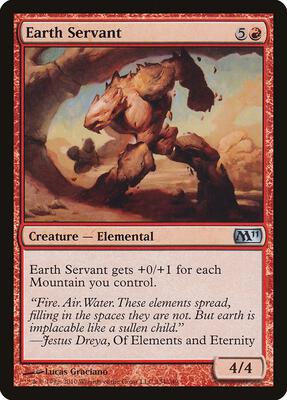 Earth Servant card from Magic 2011 (M11)