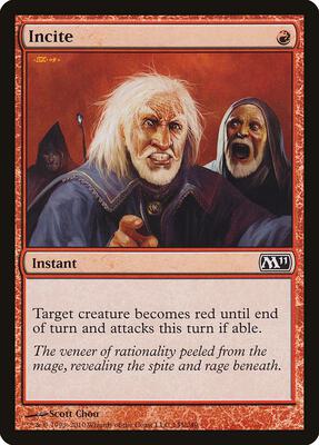 Incite card from Magic 2011 (M11)