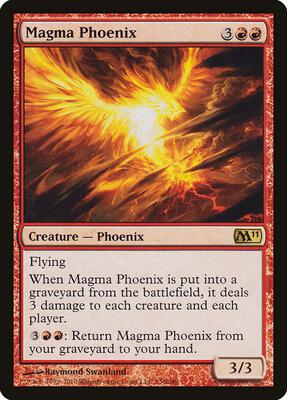 Magma Phoenix card from Magic 2011 (M11)